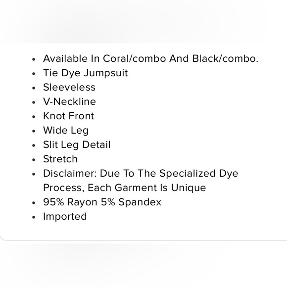 Red and White Tie-Dye split pant suit rayon. Resort wear - Picture 7 of 7